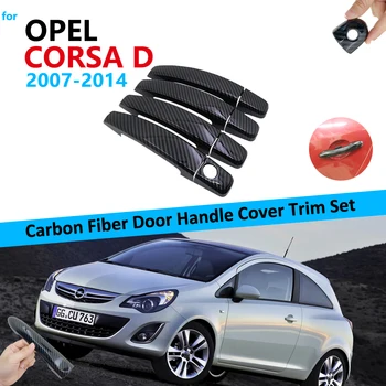 

Carbon Fiber Door Handle Cover Trim Set for Opel Corsa D 2007 2008 2009 2010 2011 2012 2013 2014 Vauxhall Car Accessories