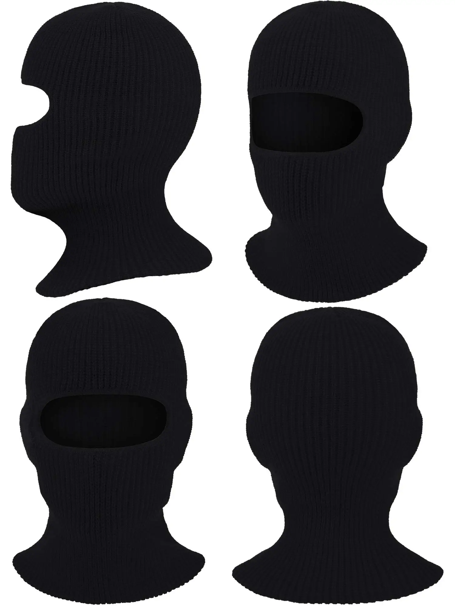 1-Hole Ski Mask Knitted Hat Face Cover Winter Warm Balaclava Bonnet Outdoor Sports Beanies Funny Party Riding Cap winter cap for men