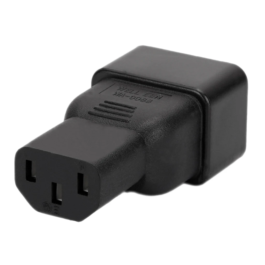 IEC 320 C20 3-Pin To C13 3-Pin Female Plug Power Supply Converter Adapter