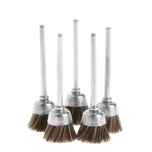 Колеса вращающийся инструмент для полировки чашки нейлоновая щетка для чистки кисточки поворотный абразивный 5 шт./компл