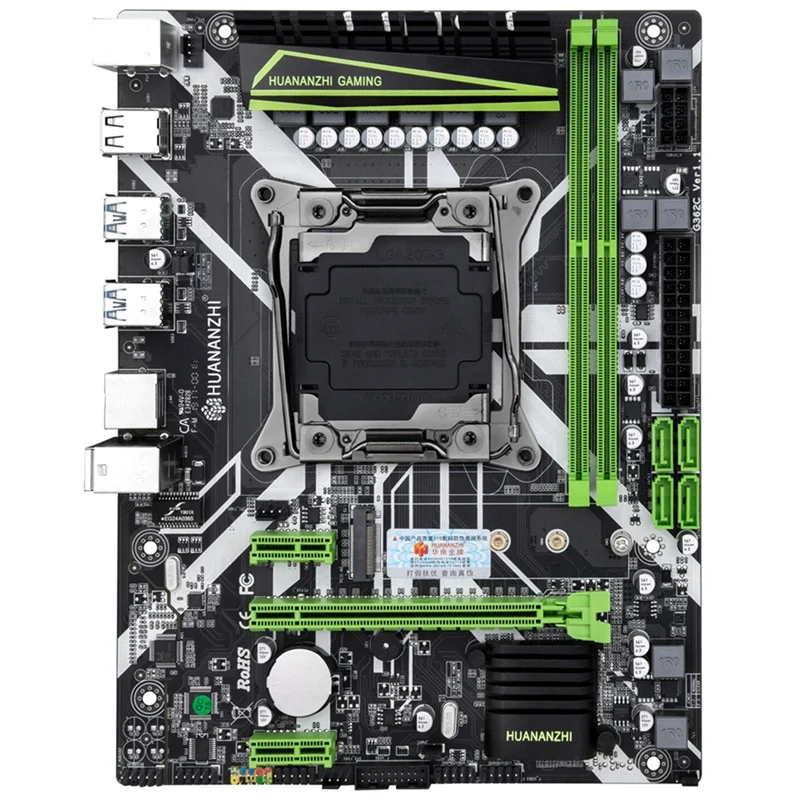 HUANANZHI X99-8M слот для материнской платы LGA2011-3 USB3.0 NVME M.2 SSD Поддержка DDR4 REG ECC память и