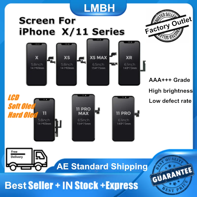 ААА + для Pantalla iPhone 5S 6 6S 7 8 плюс ЖК-дисплей с сенсорным экраном сборки запасные