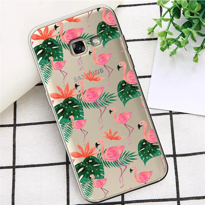 Фламинго класса люкс для samsung Galaxy A9 A8 A7 A6 A5 A3 A10 A30 A20 A50 A70 A60 A40 A20E чехол Funda Coque Etui