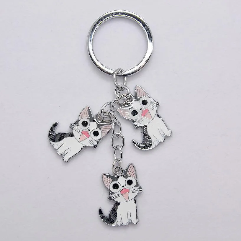 Милый домашний брелок chi's милый для ключей женщин с котом kitty portachiavi chaveiro llaveros bag