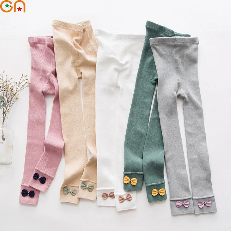 Осенне зимние новые детские хлопковые леггинсы модные теплые штаны для