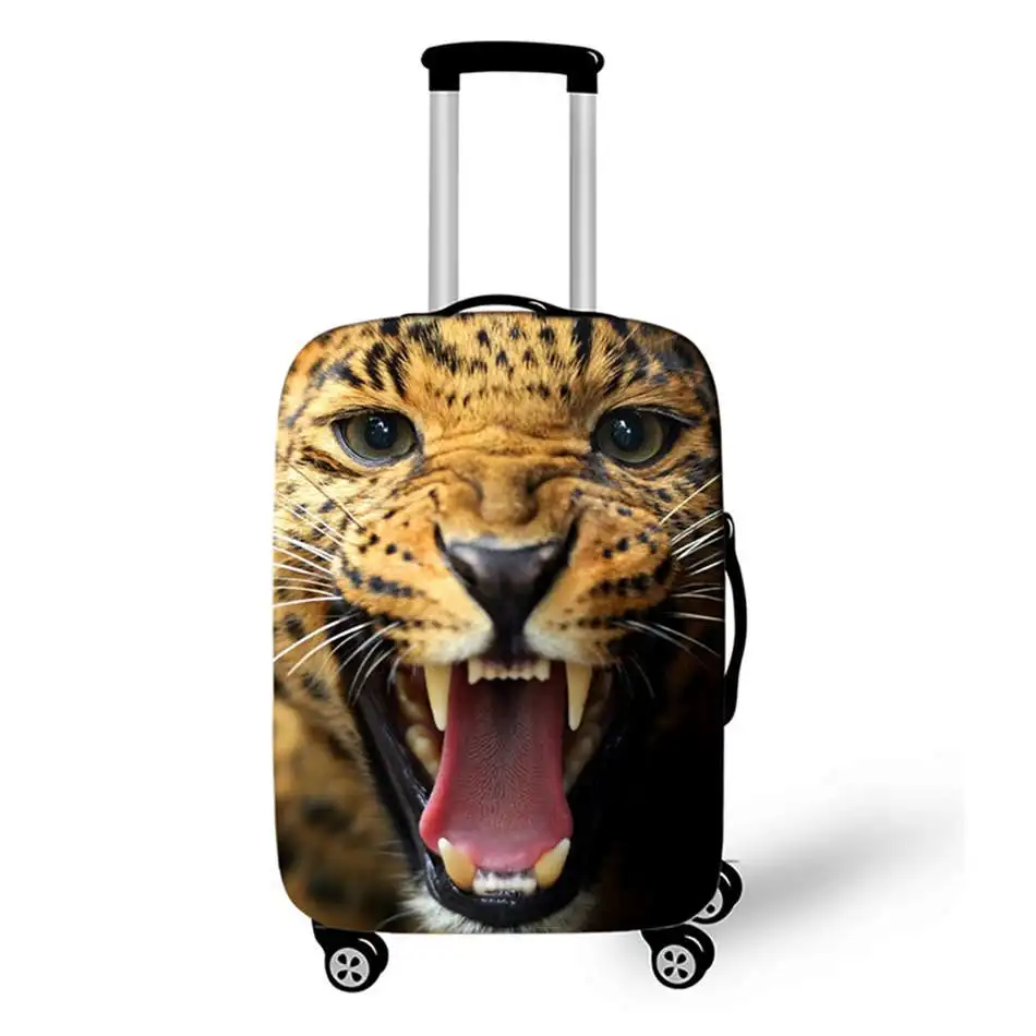 3D стильный чемодан защитный чехол для женщин Путешествия багажа утолщаются пылезащитный чехол Аксессуары чемоданы Органайзер 18-32 Инче - Цвет: 9