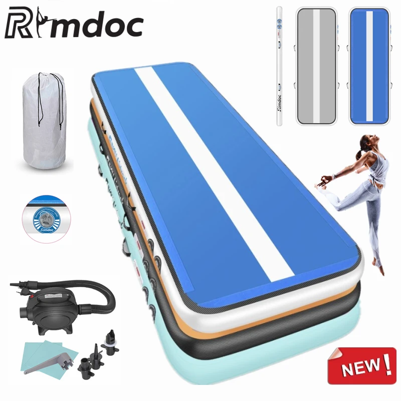 Nos/CZ inflable colchoneta Airtrack 10/13/16/20ft gimnasia esteras cayendo pista estera de Yoga con bomba de aire eléctrica de la bomba de deporte al aire libre para chico