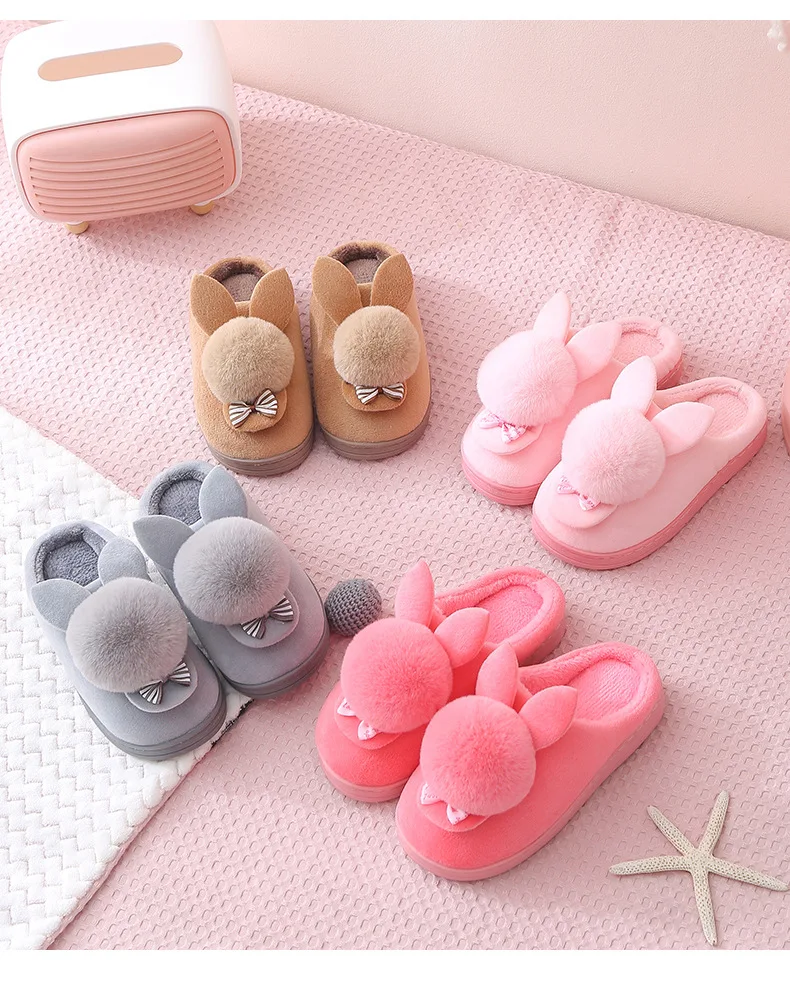 bedroom shoes for girls on Bamilong Children Winter Indoor Bedroom Slippers Warm Velvet Baby Fluffy Slides Girls Slippers Cartoon Girls Home Shoes Y435 Special Promo C39f7 Cicig