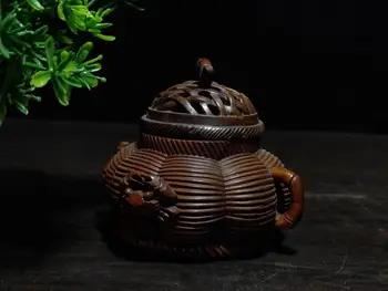 

wedding decoration Chinese Boxwood Wood Carved censer incense sticks empty censer