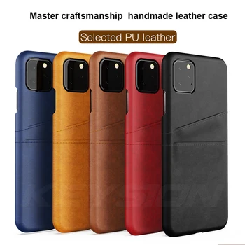 KEYSION Leather Card Pocket Cases for iPhone 11/11 Pro/11 Pro Max 1