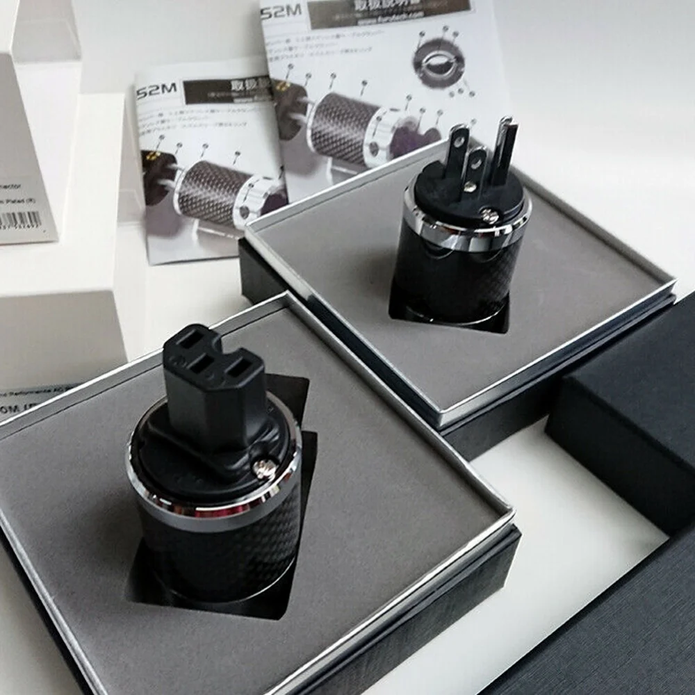 Hifi Furutech FI E50 (R) 50 Дия Schukostecker Edelstahl Carbon plug adapter|Электрические вилки| |