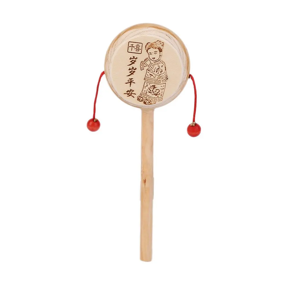 Детский ручной табурин детский деревянный барабанный инструмент детская