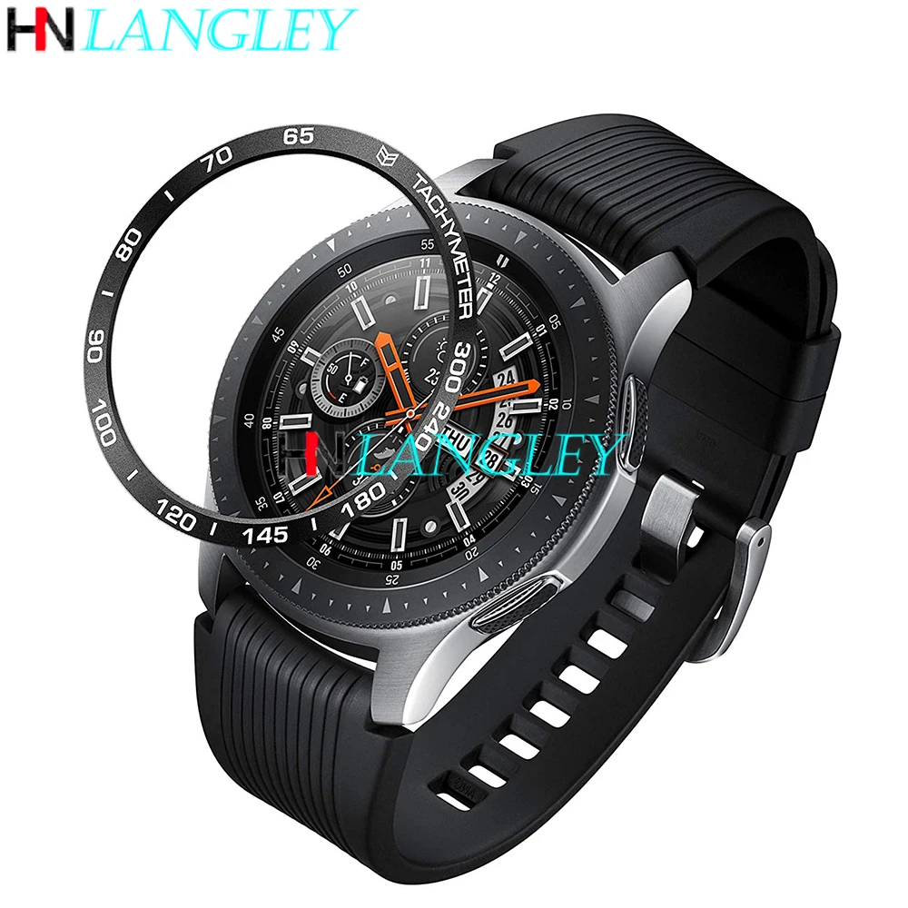 

Bezel Styling For Galaxy Watch 42mm 46mm Gear S3 Frontier Classic Metal Bezel Ring Adhesive Cover Anti Scratch Protector