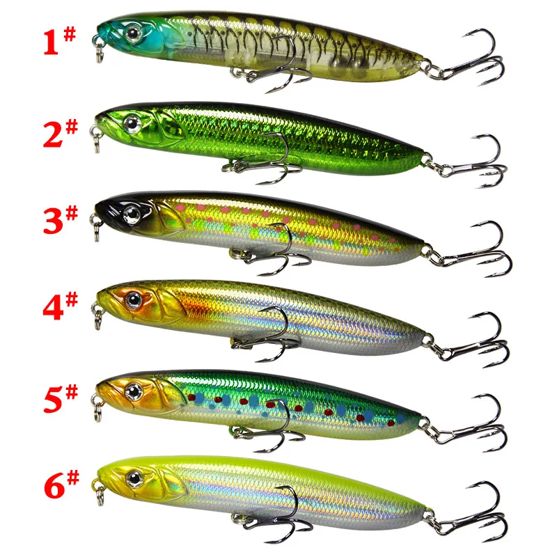 Isca de Pesca Alta Qualidade Emoção Vara 9.5 cm - 18g Afundando Lápis Longo Fundição Shad Minnow Isca Artificial Lúcio Iscas 1 Pçs 1 longo fundição shad minnow isca artificial lúcio iscas