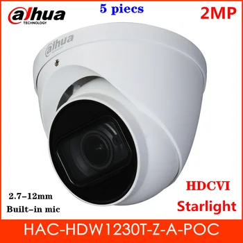 

Dahua PoC Series POC HDCVI Camera HAC-HDW1230T-Z-A-POC 2MP Starlight Built-in Mic 2.7-12mm motorized lens IR 60m Security camera