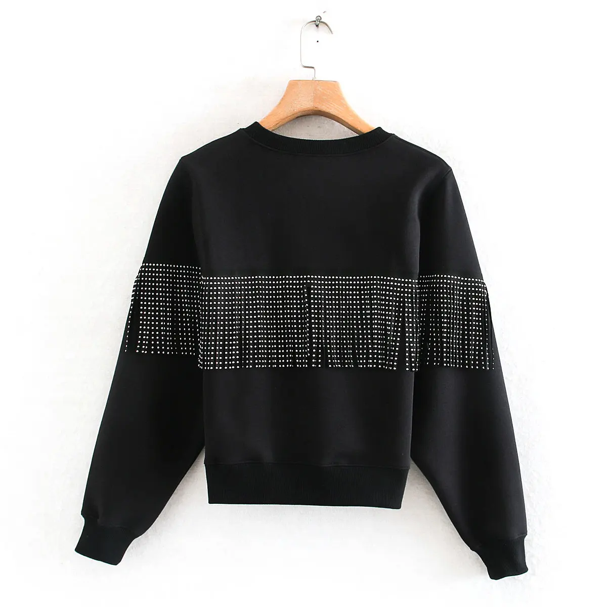  Winter Rivet Tassel Hoodies Sweatshirts Harajuku Women Clothes Gothic Sweatshirts Streetwear Women