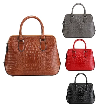 

Ladies Leather Handbag Fashion Crocodile Pattern Shoulder Crossbody