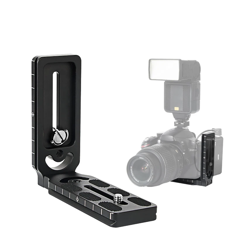 

BGNING L Shape Plate Quick Release Plate L Bracket Stand Holder for CamFi for Canon for Nikon for Sony DSLR Camera Accessories