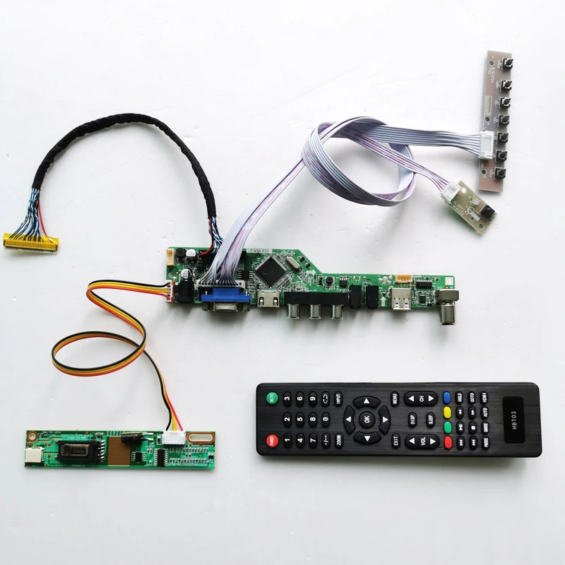 Для LTN106W1-L01 LTN106W2-L01 VGA HDMI AV USB RF ЖК-панель T. V56 пульт дистанционного управления+ инвертор+ клавиатура 1CCFL 30Pin LVDS комплект