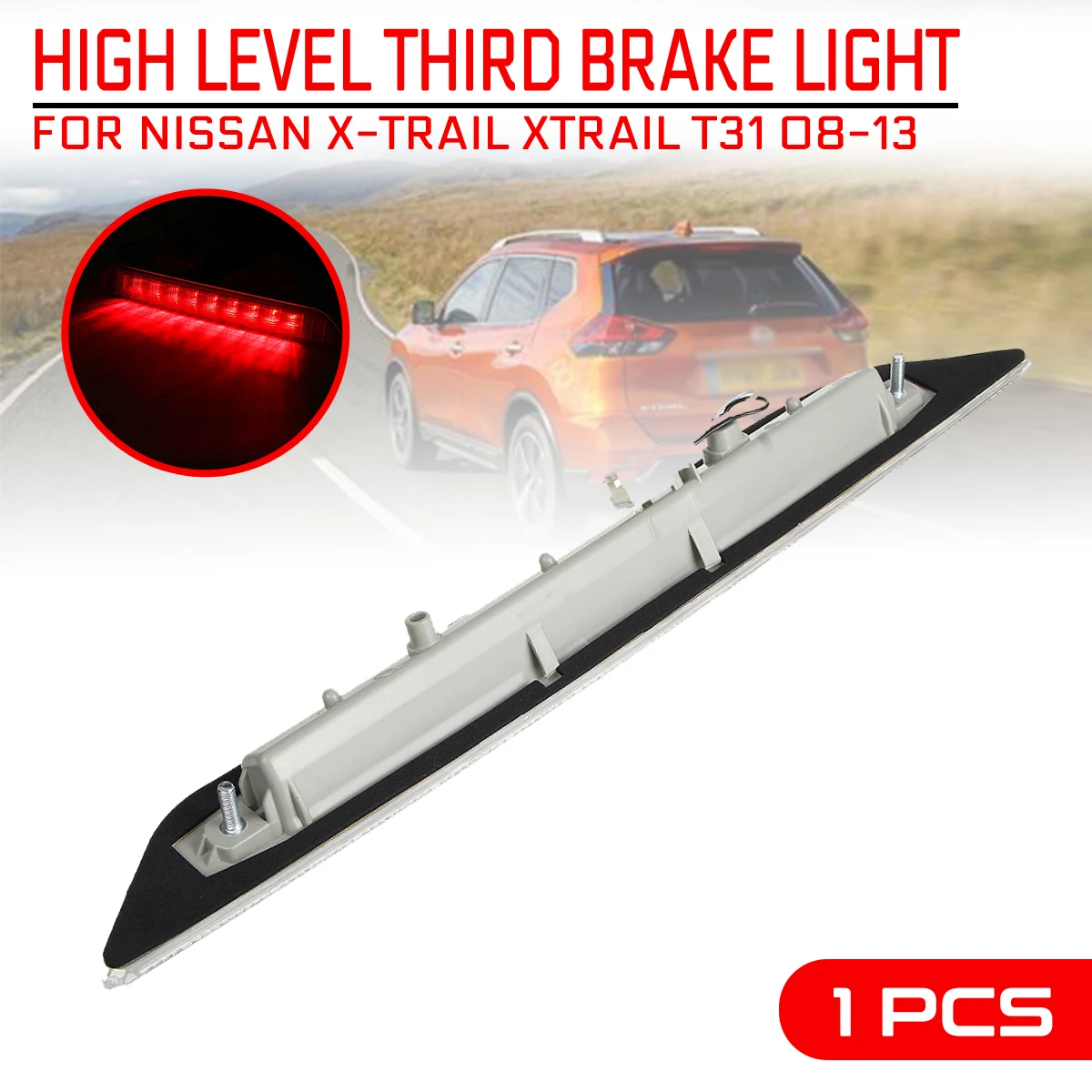 For Nissan X-trail T31 2008 2009 2010-2013 Car Additional High Brake Stop Light Third Mount Warning Turn Signal LED Lamp | Автомобили и