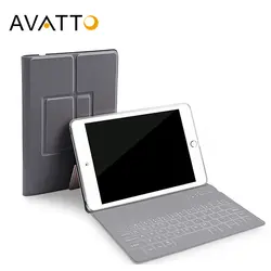 [AVATTO] 9,7 Inch Ultra Slim bluetooth-клавиатура для планшета стенд Защитные Кожаный Чехол для iPad Pro 9,7 таблетки клавиатуры klavye