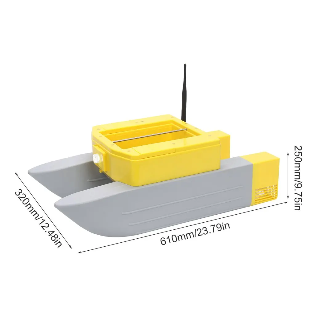 T168 RC Boat Intelligent Wireless Electric Fishing Bait Remote Control High Speed Boat Dual Warehouse Boat Toy Gifts For Kids