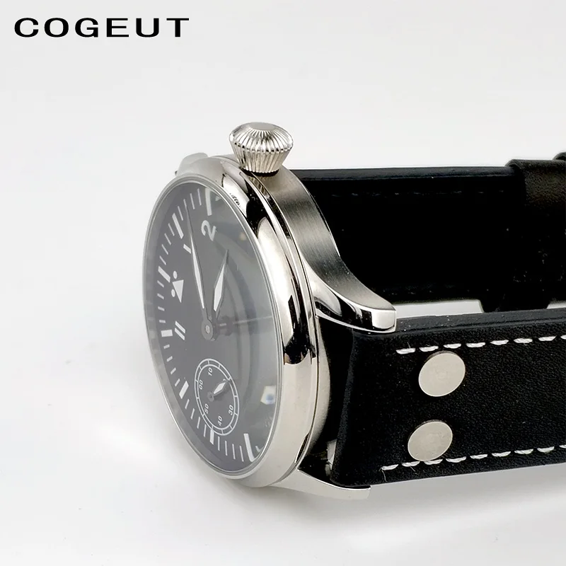 Мужские механические часы pilot Seagull st3600 6497 сапфировые Corgeut винтажные военные наручные часы 17 драгоценностей ручной работы 44 мм