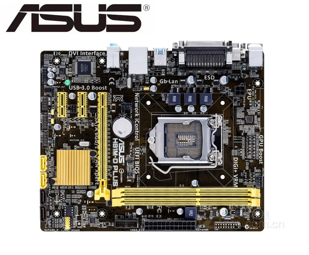 Asus H81M-D плюс рабочего Материнская плата LGA 1150 DDR3 для I3 I5 I7 Процессор USB2.0 16 ГБ H81 оригинальные платы Бесплатная доставка