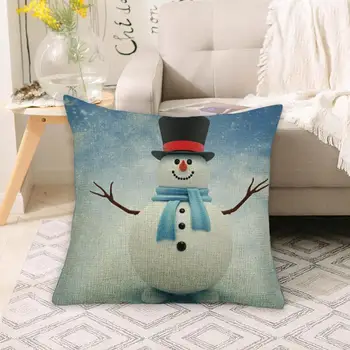 

Christmas Pillowcase Santa Pillow Cover Cotton Linen Case Decoration Cushion Cover Throw Pillow Car Sofa Tools Supplies Home
