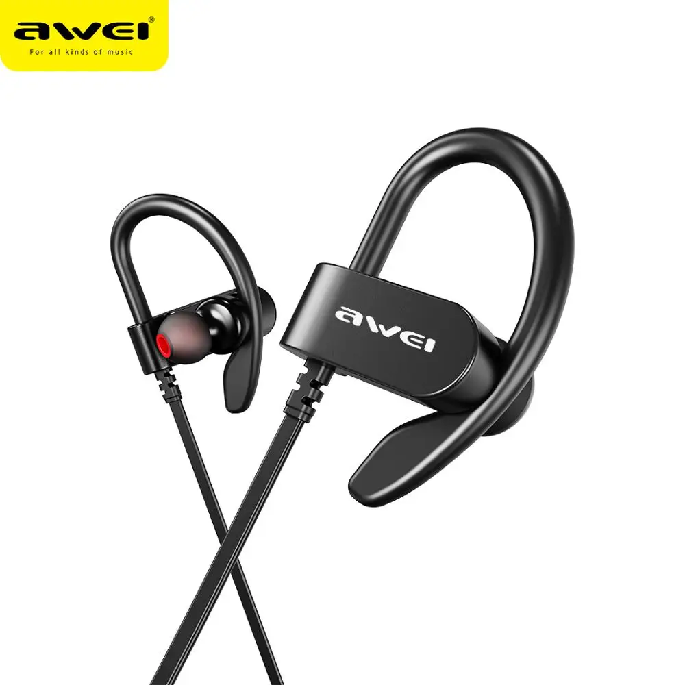 Спортивные Беспроводные Наушники AWEI WT50 Bluetooth двойная мощность!