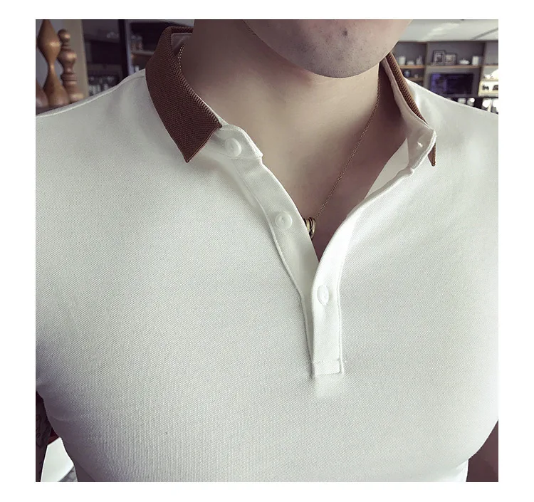 Повседневные мужские Поло, Para Hombre Camisa Polo, Корейская новая брендовая мужская рубашка поло, мужская хлопковая рубашка с коротким рукавом, мужские топы, Mannen Kleding