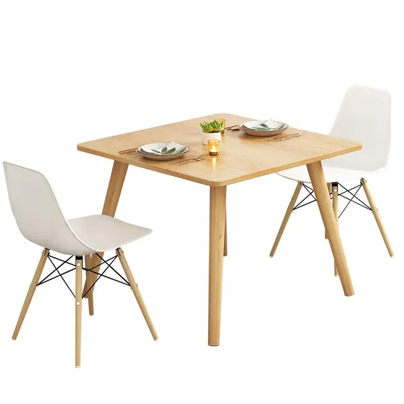 

Northern European Style Dining Table Small Family Modern Simple Square Dining Table And Chair Combination Dining Room Dining Tab