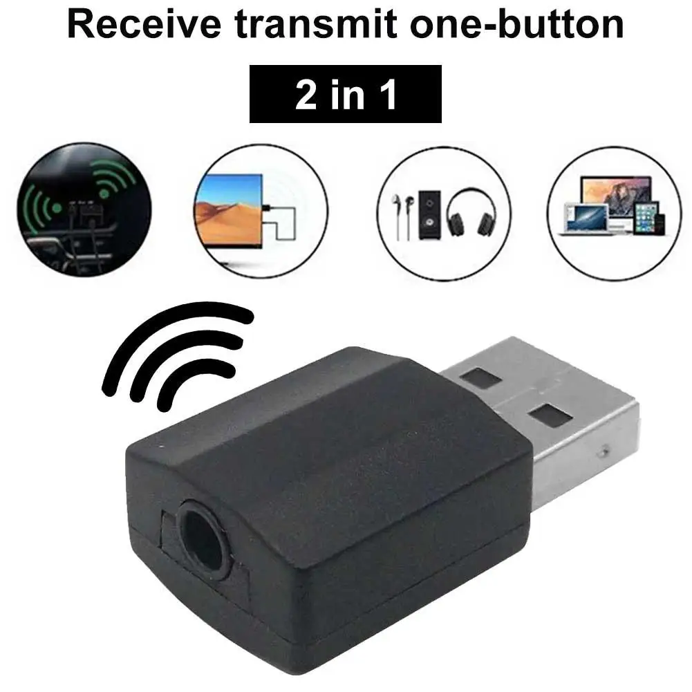 3 5 мм AUX стерео беспроводной адаптер USB Bluetooth 0 передатчик приемник ТВ динамик
