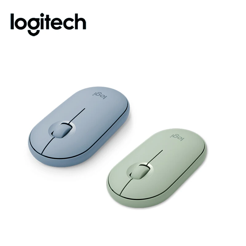 Беспроводная мышь logitech Pebble M350 1000 dpi 100g Высокоточная оптическая синяя зеленая розовая Бесшумная Bluetooth мышь для дома и офиса