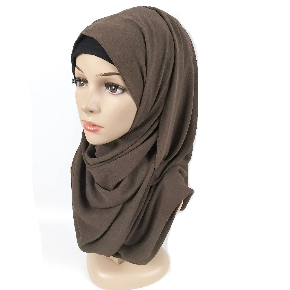 K9 46 цветов большой размер женские высококачественные Пузырьковые шифоновые принты одноцветные шали Хиджаб зимние мусульманские шарфы/шарф 180*85 см