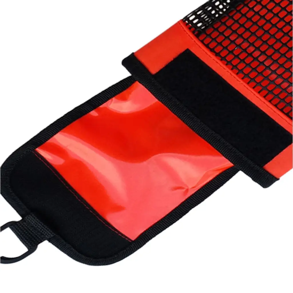 2 Pack Mesh Gear Bag for Scuba Diving Dive Reel & SMB Safety Marker Buoy Gear Equipment Fluo Yellow and Orange Diving Bags