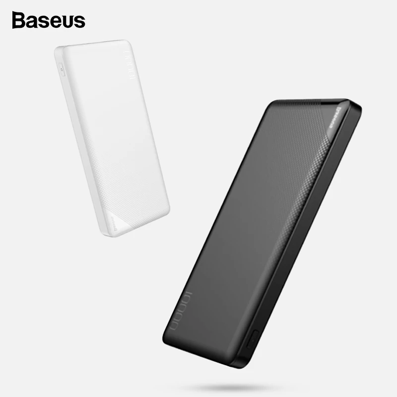 Baseus 10000 мАч Внешний аккумулятор, двойной USB тонкий внешний аккумулятор, портативный внешний аккумулятор, зарядное устройство для мобильных телефонов, планшетов, повербанк