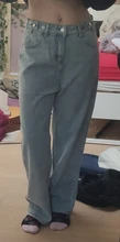 Vaqueros de cintura alta para mujer, Pantalones rectos de pierna ancha a la moda, holgados, cómodos, informales, ropa de mezclilla, pantalones bombachos