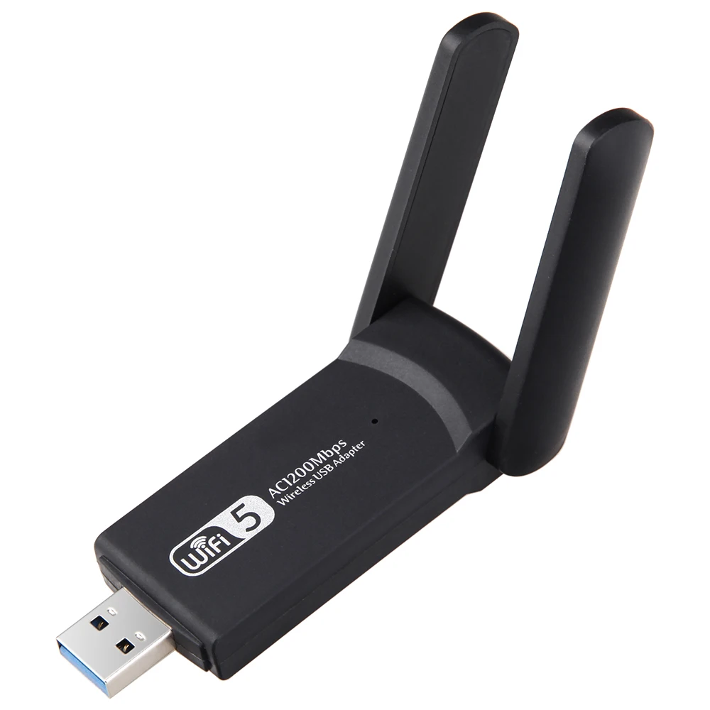 Беспроводной USB WiFi адаптер 1200 Мбит/с Lan Ethernet 2 4G 5G Двухдиапазонная сетевая карта
