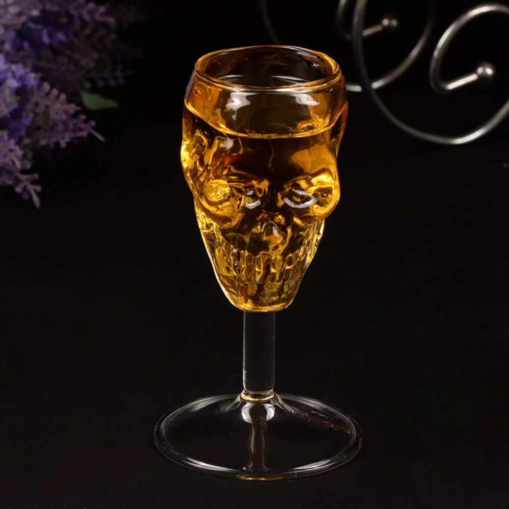 Хэллоуин прозрачное пиво Вино чашка бутылка стекло череп чашка красное вино трезвый творческий DIY домашняя кухня чашка Хеллоуин посуда для напитков