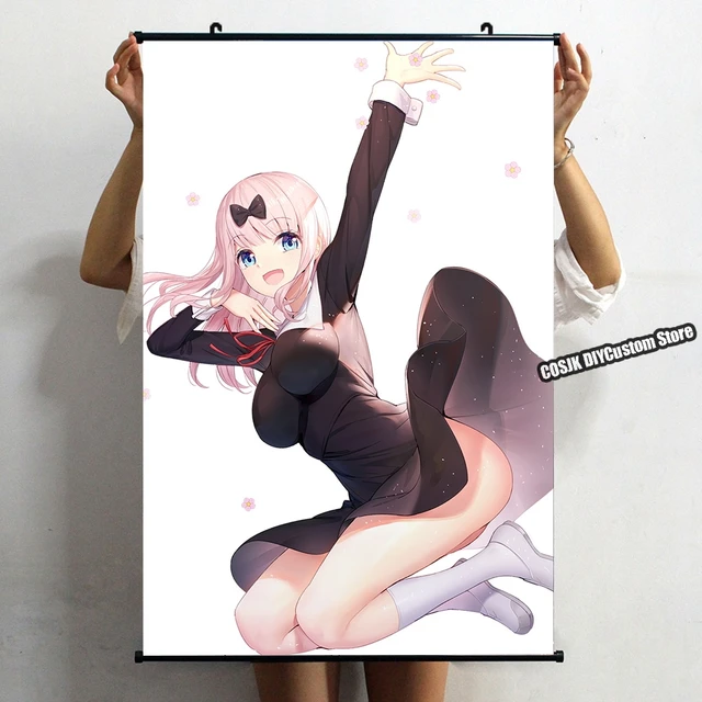 Kaguya-sama amor é guerra chika fujiwara pinturas penduradas na tela de  poster de rolagem de anime, imprimir padrões de cosplay roll scroll fãs de  anime (Size : 40X60cm(15.75X23.62Inch))