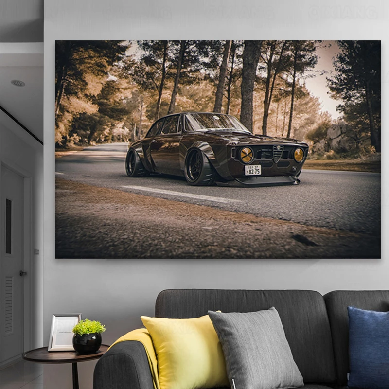 Classic Cool Super Tuning Sport Car Poster Wall Art Pictures Painting