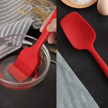 

Silica Gel 3 Color Kitchen Utensils Cooking Utensils Reusable Baking Set Pizza Durable Silicone Baking Scraper Set Spatula Tool