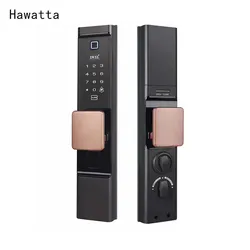Hawatt – serrure biométrique intelligente à empreintes digitales, serrure électronique pour vérification de la maison avec code numérique/clé/carte IC 