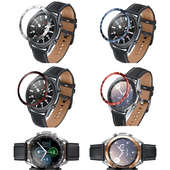 

Stainless Steel Metal Bezel Styling Ring Protective Frame Case Edge Cover Protection For Samsung Watch3 Galaxy Watch 3 41mm/45mm