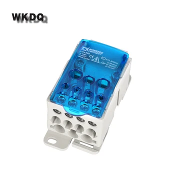 

UKK500A Din Rail Terminal Blocks One in several out Power Distribution Box Universal Electric Wire Connector Junction Box