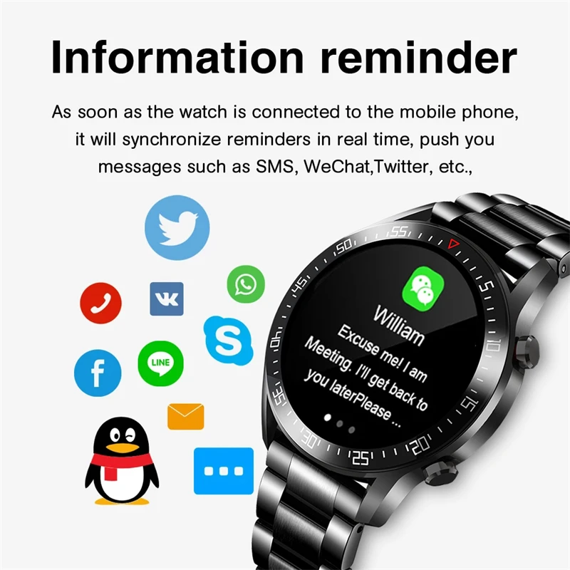 LIGE 2021 New Steel Band Digital Watch Men Sport Watches Electronic LED Male Wrist Watch For Men Clock Waterproof Bluetooth Hour 3