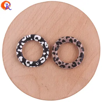 

Cordial Design 32MM 100Pcs Jewelry Accessories/Earring Making/Leopard Print Effect/Ring Shape/DIY/Hand Made/Earring Findings