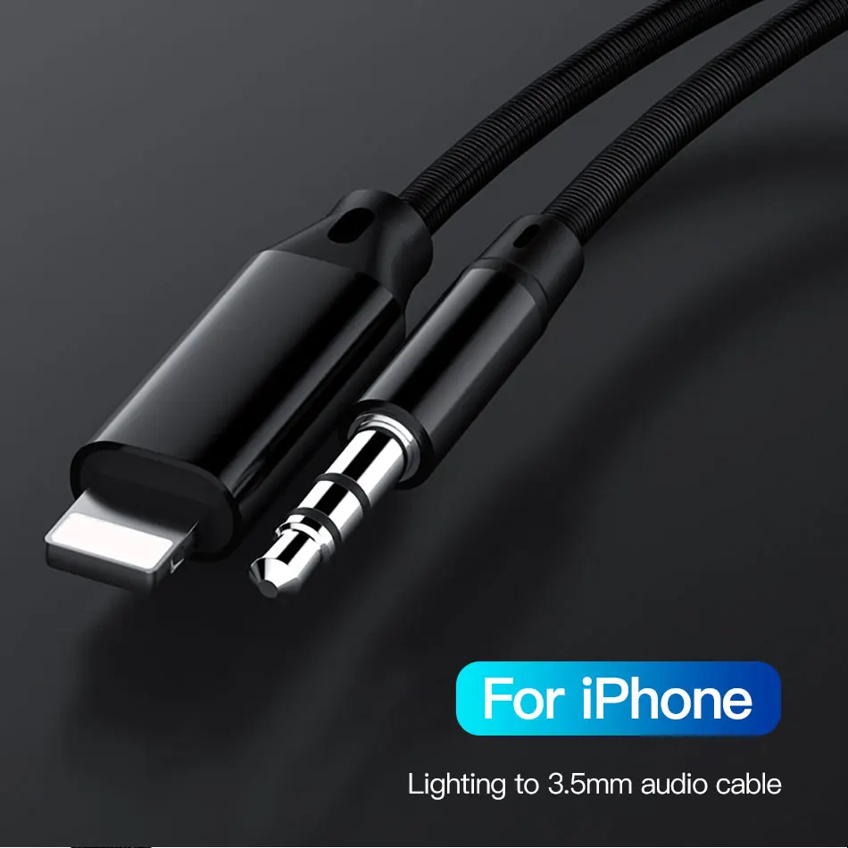 ACCEZZ AUX кабель Jack 3,5 мм аудио кабель 3,5 разъемов динамик для iphone 7 8 Plus X Xr Xs Max IOS наушники аудио кабель для автомобиля