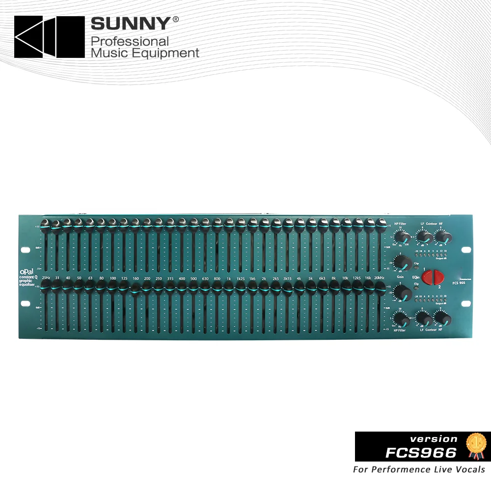 BSS FCS966 Dual 31 Band Stereo Equaliser EQ Loudspeakerr management graphic equalizer audio recording studio Musical Instruments |
